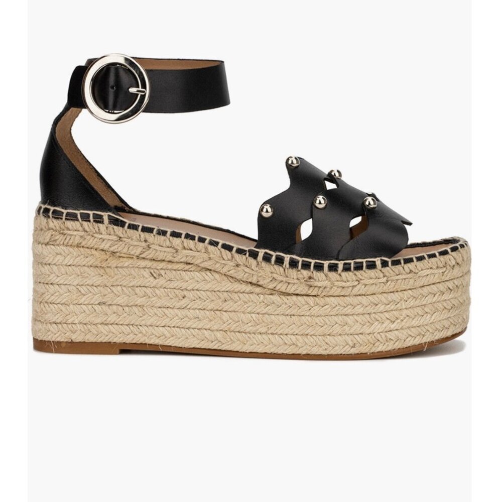 Aquatalia “BRIANNE” Studded Wedge Sandal 11 - Picture 12 of 12